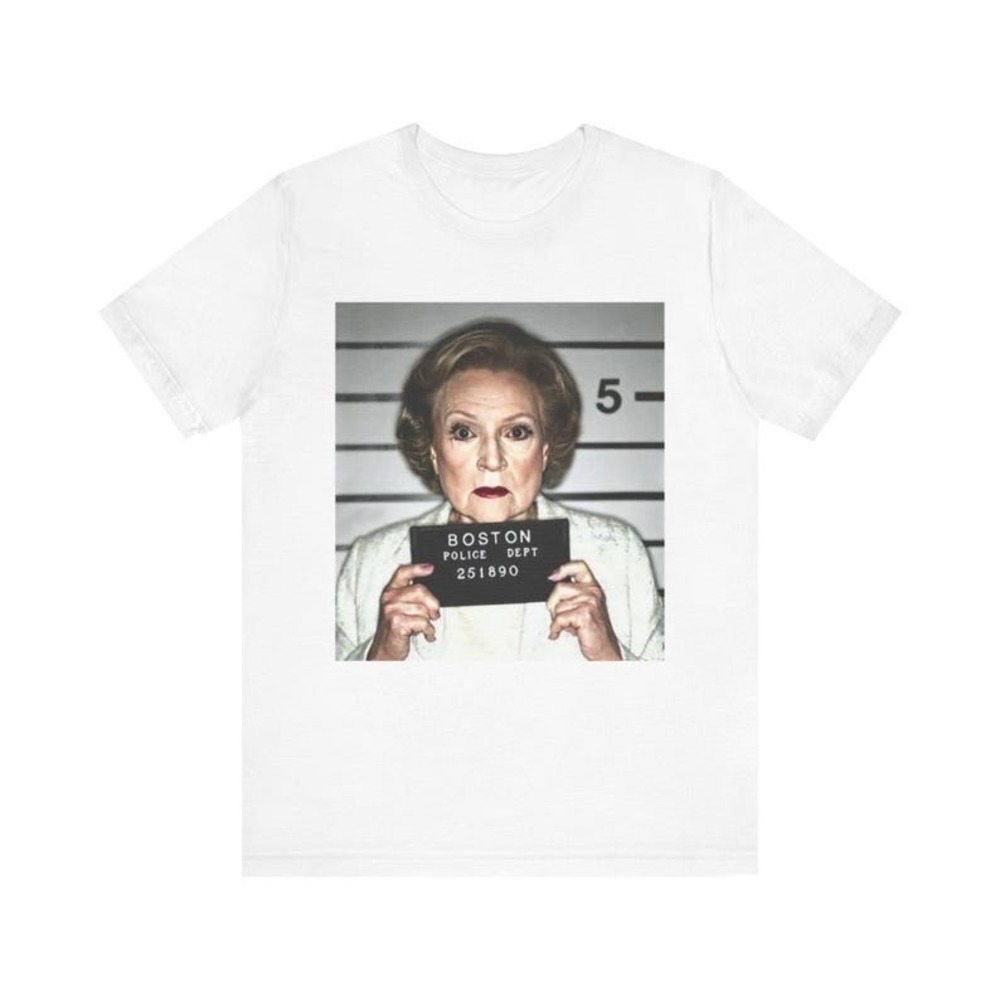 Betty White Mugshot Unisex T-shirt Gift For Fan